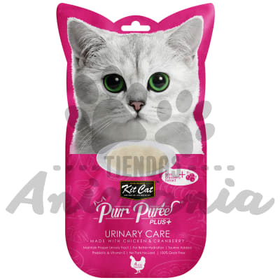 KITCAT PLUS + URINARY CARE CHICKEN & CRANBERRY 4 X 15 GR1