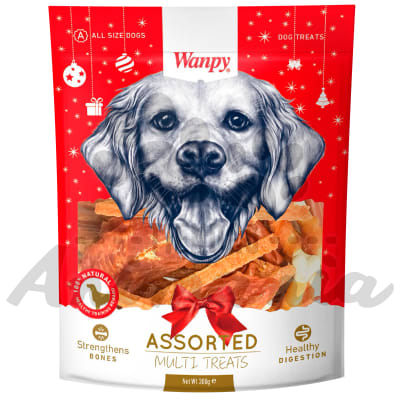 WANPY CHICKEN ASSORTED MULTI TREATS FOR DOGS - MULTI PREMIOS SURTIDOS SABOR A POLLO PARA PERROS 300 GR1
