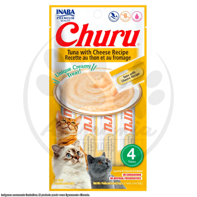 CHURU CAT TUNA & CHEESE RECIPE - RECETA DE ATUN Y QUESO LIBRE DE GRANOS 56 GR