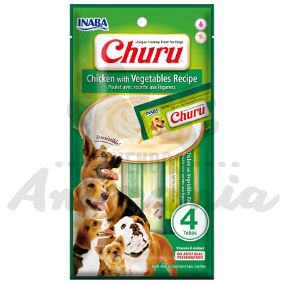 CHURU DOG PREMIO CREMOSO PARA PERROS RECETA DE POLLO CON VEGETALES 56 GR