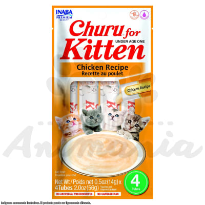 CHURU CAT KITTEN CHICKEN RECIPE | GATITOS SABOR A POLLO 56 GR