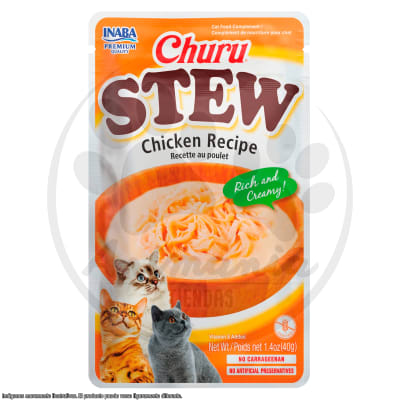 CHURU STEW CHICKEN - ESTOFADO DE POLLO LIBRE DE GRANOS PARA GATOS 40 GR1