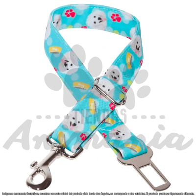 THE ROCKY DOG CINTURON DE SEGURIDAD PARA PERROS DISEÑO POODLE1