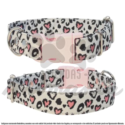 THE ROCKY DOG COLLAR PARA PERROS TALLA M DISEÑO ANIMAL PRINT CORAZON1