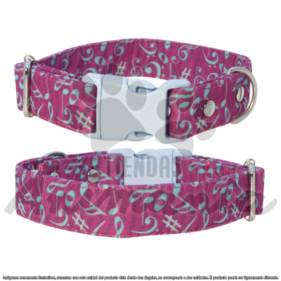 THE ROCKY DOG COLLAR PARA PERROS TALLA L DISEÑO NOTAS MUSICALES