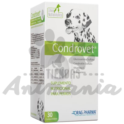 CONDROVET SUPLEMENTO NUTRICIONAL PERRO 30 COMPIRMIDOS