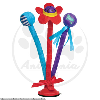 KONG CONNECTS BAT'N SPRING CAT TOY1