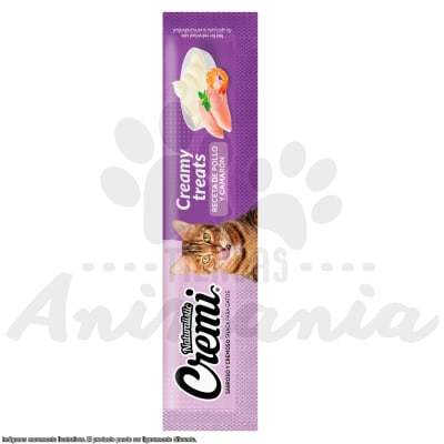 NATURALISTIC CREMI TREATS CHICKEN & SHRIMP, GRAIN FREE | POLLO Y CAMARONES LIBRE DE GRANOS 5 * 12 GR