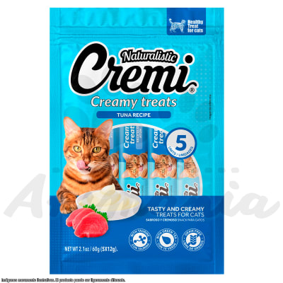 NATURALISTIC CREMI TREATS TUNA GRAIN FREE | ATUN LIBRE DE GRANOS 5 * 12 GR