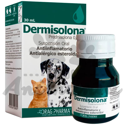 DERMISOLONA SUSPENSION ORAL 30 ML PREDNISOLONA 0.4%
