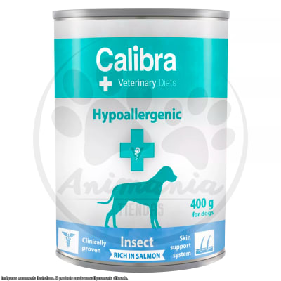 CALIBRA DOG LATA VETERINARY DIETS HYPOALLERGENIC SALMON & INSECT 400 GR1