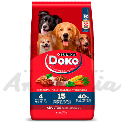 DOKO PERRO ADULTO CON CARNE, POLLO, CEREALES Y VEGETALES 18 KG1