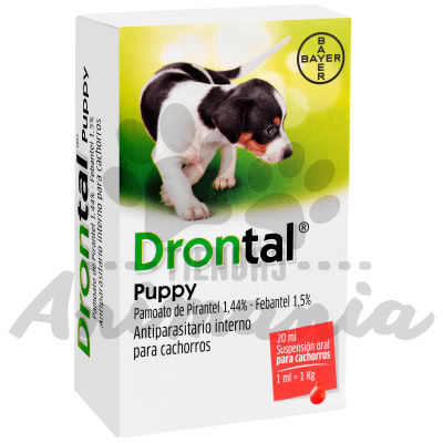 DRONTAL PUPPY ANTIPARASITARIO INTERNO PARA CACHORROS SUSPENSIÓN ORAL 20 ML1