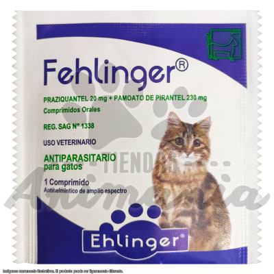 EHLINGER FEHLINGER ANTIPARASITARIO PARA GATOS 1 COMPRIMIDO
