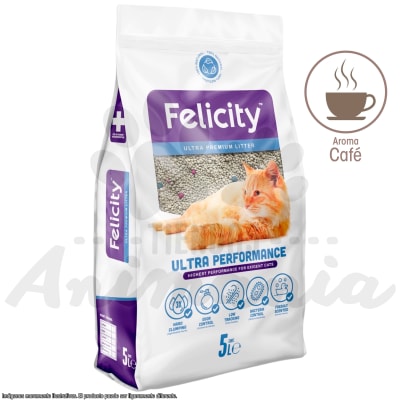 FELICITY ARENA SANITARIA ULTRA PREMIUM LITTER AROMA CAFE 5 LITROS/4 KG1