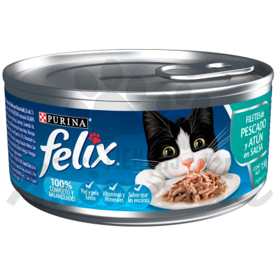 FELIX LATA FILETES DE PESCADO Y ATUN EN SALSA 156 GR