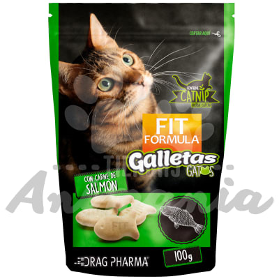 FIT FORMULA GALLETA GATOS SALMON 100 GR
