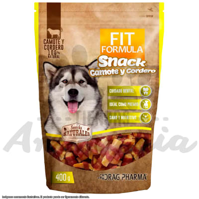 FIT FORMULA SNACK CAMOTE Y CORDERO 400 GR