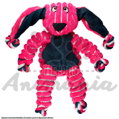 KONG JUGUETE PARA PERROS FLOPPY KNOTS BUNNY | DISEÑO CONEJITO TALLA S/M1