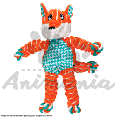 KONG JUGUETE PARA PERROS FLOPPY KNOTS FOX | DISEÑO ZORRO TALLA M/L1