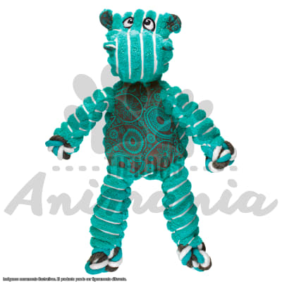 KONG JUGUETE PARA PERROS FLOPPY KNOTS HIPPO | DISEÑO HIPOPOTAMO TALLA S/M1