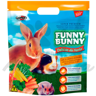 FUNNY BUNNY DELICIAS DE ALFALFA PARA CONEJOS, COBAYAS, HAMSTERS 1.8 GR1