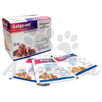 GALGOVET ANTIPARASITARIO INTERNO PARA GATOS Y PERROS 1 COMPRIMIDO x10 KG1