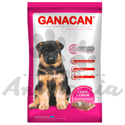 GANACAN CACHORRO SABOR CARNE Y LECHE 22 KG