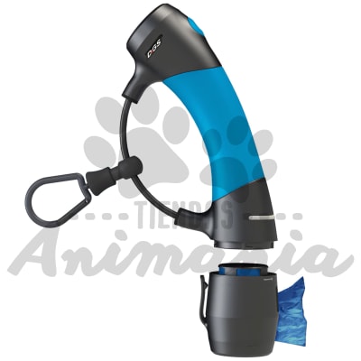 IM GISMO MANGO CON DISPENSADOR DE BOLSAS PARA FECAS MULTIUSOS TRAILLA | LINTERNA COLOR CELESTE