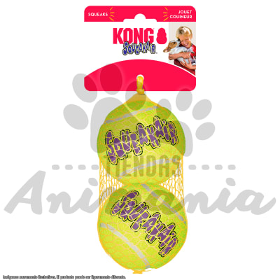 KONG PELOTA CHIRREANTE BALL AIR X2 TALLA L CON SONIDO1