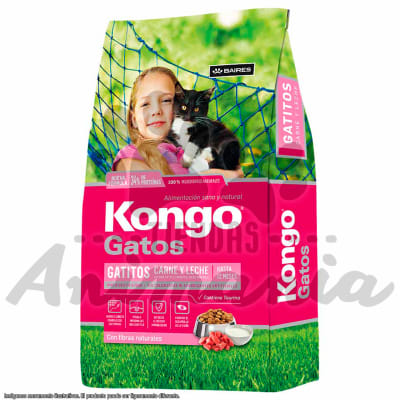 KONGO PARA GATITOS SABOR A CARNE Y LECHE 8 KG