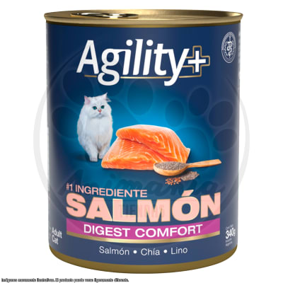 AGILITY+ LATA GATO SALMON DIGEST COMFORT 340 GR1