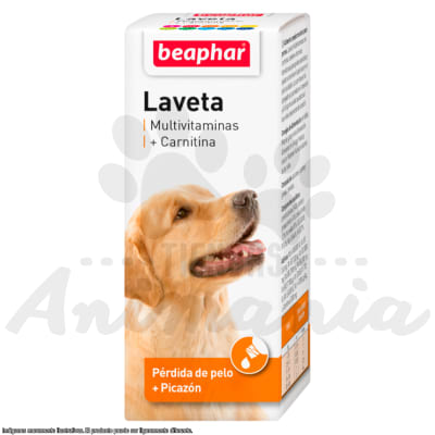 BEAPHAR LAVETA MULTIVITAMINAS + CARNITINA CONTRA PERDIDA DE PELO + PICAZON 50 ML1