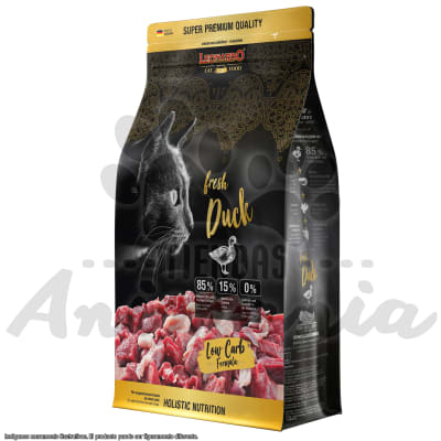 LEONARDO FRESH DUCK | GATOS ADULTOS SABOR A CARNE PATO 1.5 KG