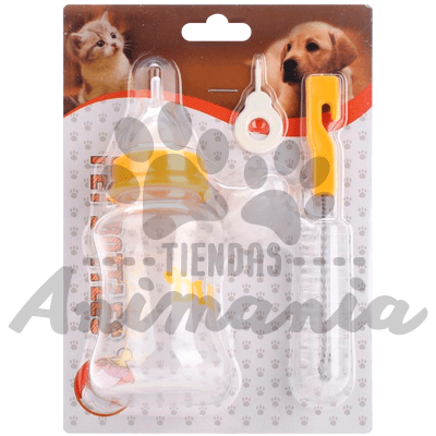 SET DE MAMADERA Y CEPILLO 150 ML PARA CACHORROS1