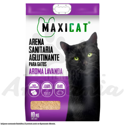 MAXI CAT ARENA SANITARIA AGLUTINANTE LAVANDA 10 KG