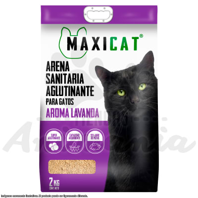MAXI CAT ARENA SANITARIA AGLUTINANTE LAVANDA 2 KG1