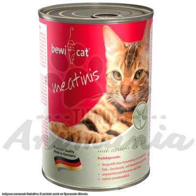 BEWICAT LATA MEATINIS RICO EN VENADO 400 GR1