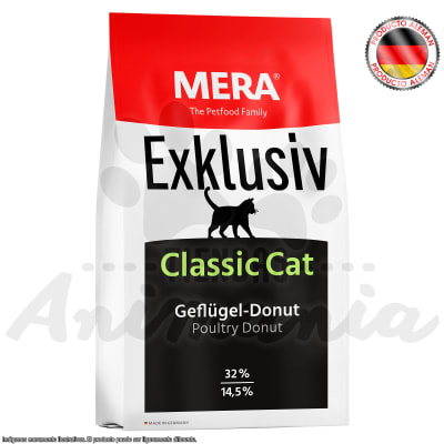 MERA EXKLUSIV CLASSIC CAT GEFLUGEL DONUT | POULTRY DONUT | RECETA DE AVES 10 KG