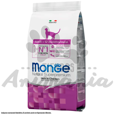 MONGE ADULT CAT CHICKEN | GATOS ADULTOS SABOR A POLLO 1.5 KG