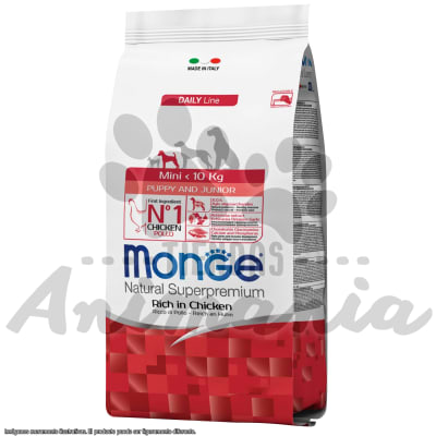 MONGE PERRO MINI PUPPY & JUNIOR POLLO 3 KG1