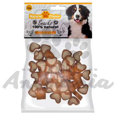 NATURAL CHOICE CORAZONES DE QUESO Y POLLO 100 GR1