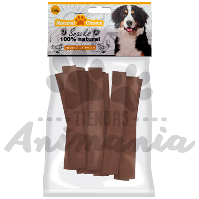 NATURAL CHOICE TIRAS DE POLLO CON TOCINO 100 GR1