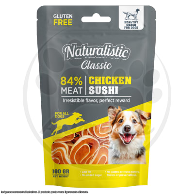 NATURALISTIC CLASSIC CHICKEN SUSHI GLUTEN FREE 100 GR