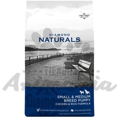 DIAMOND NATURALS CACHORROS PEQUEÑOS Y MEDIANOS | SMALL & MEDIUM BREED PUPPY CHICKEN & RICE FORMULA 15 KG2