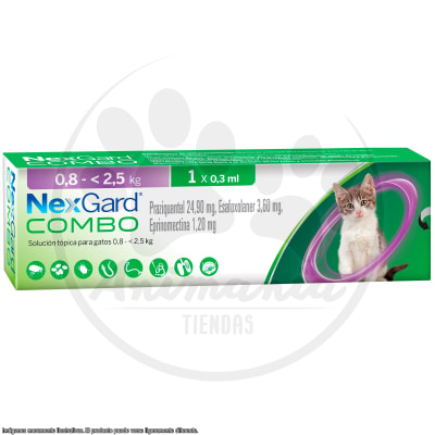 NEX GARD COMBO 1 PIPETA 0,3 ML PARA GATOS DE 0.8 A 2.5 KG1