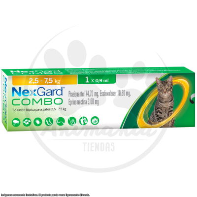 NEX GARD COMBO 1 PIPETA 0,9 ML PARA GATOS DE 2.5 A 7.5 KG1