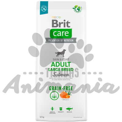 BRIT CARE PERRO ADULTO RAZA GRANDE LIBRE DE GRANOS SABOR SALMON 12 KG