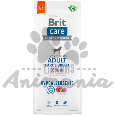 BRIT CARE PERRO ADULTO RAZA GRANDE HIPOALERGENICO SABOR CORDERO 12 KG