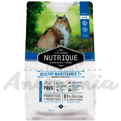 NUTRIQUE GATO ADULT 7+ MAINTENCION | ADULTO MANTENCIÓN MAYORES A 7 AÑOS 2 KG